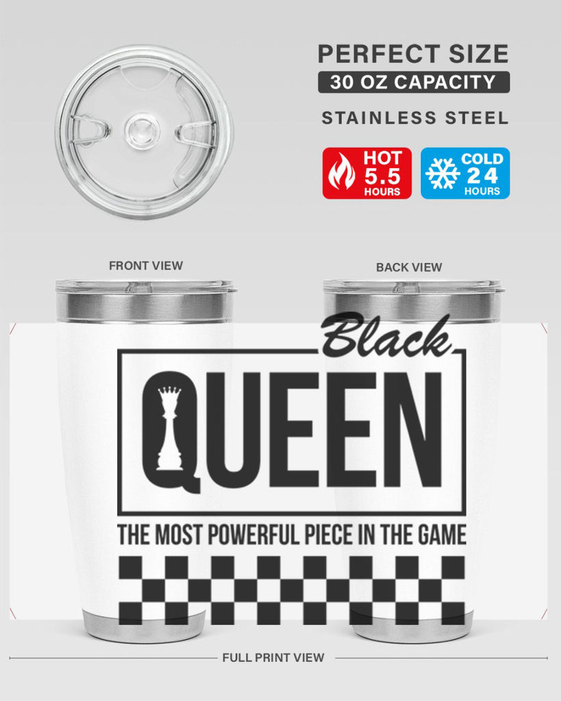 black queen chess checkered 221#- black words phrases- Cotton Tank
