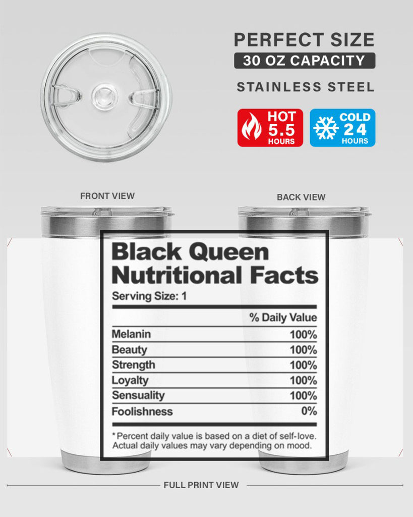 black queen nutritional facts 219#- black words phrases- Cotton Tank