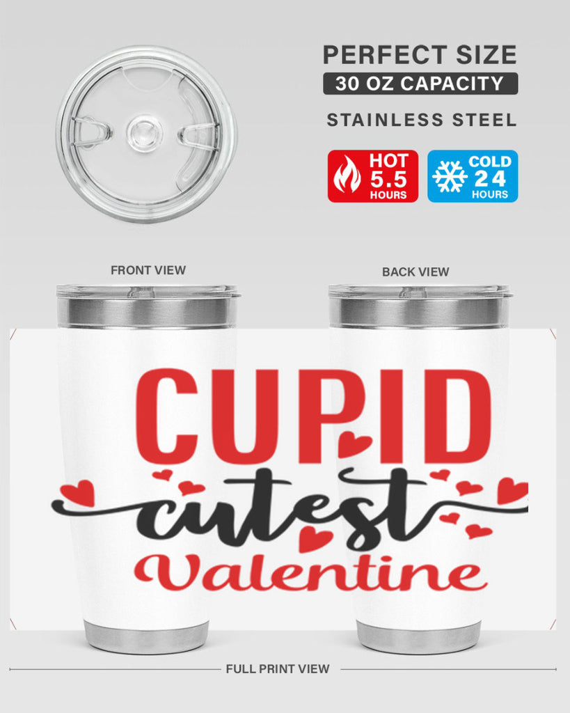 cupid cutest valentine 80#- valentines day- Tumbler