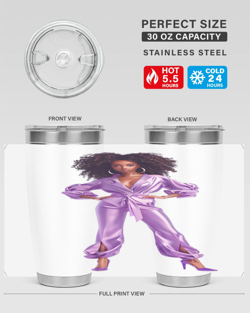 fashion girl in lavender 48#- fashion- Cotton Tank