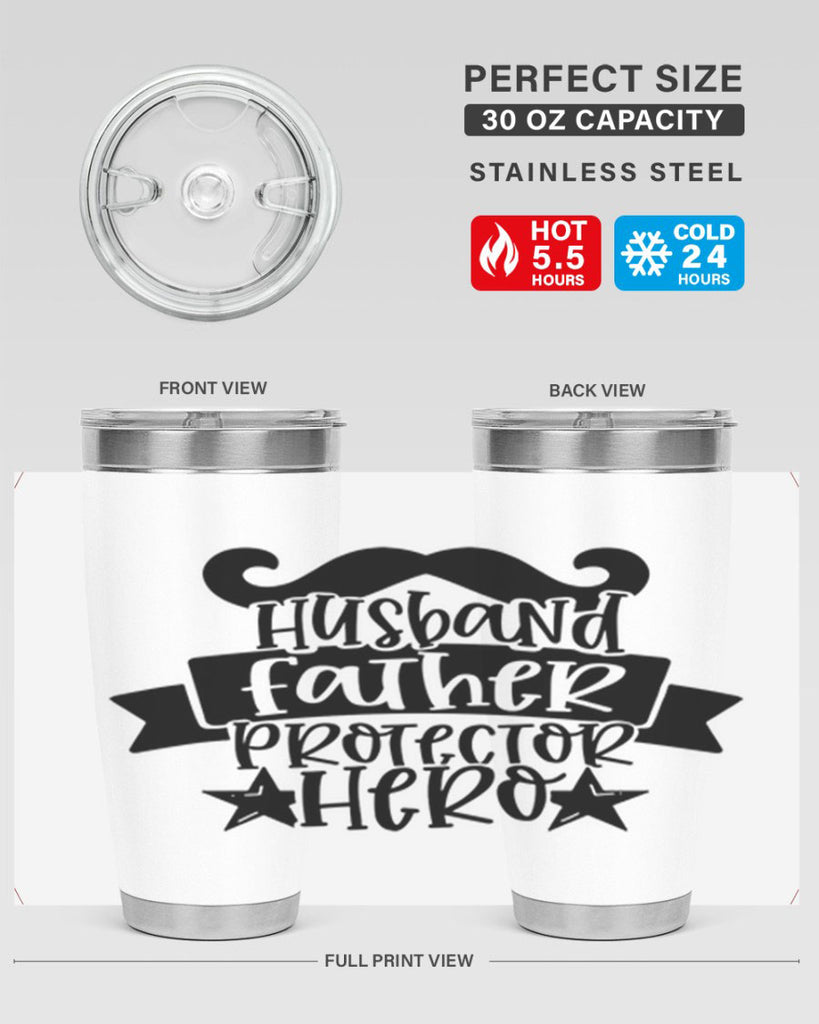 husband father protector hero 46#- fathers day- Tumbler