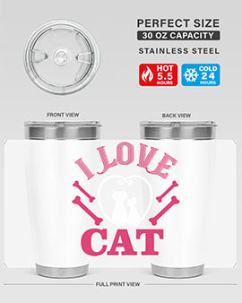 i love cat Style 56#- cat- Tumbler