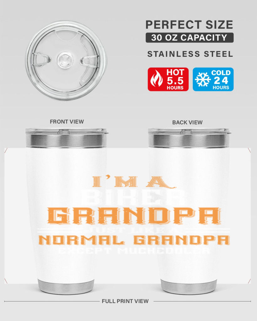 im a biker grandpa just like a normal grandpa except muchcooler 38#- grandpa - papa- Tumbler