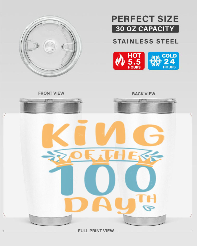 king of the th day 3#- 100 days of school- Tumbler