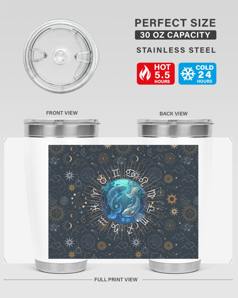 pisces Straight 366#- zodiac- Tumbler
