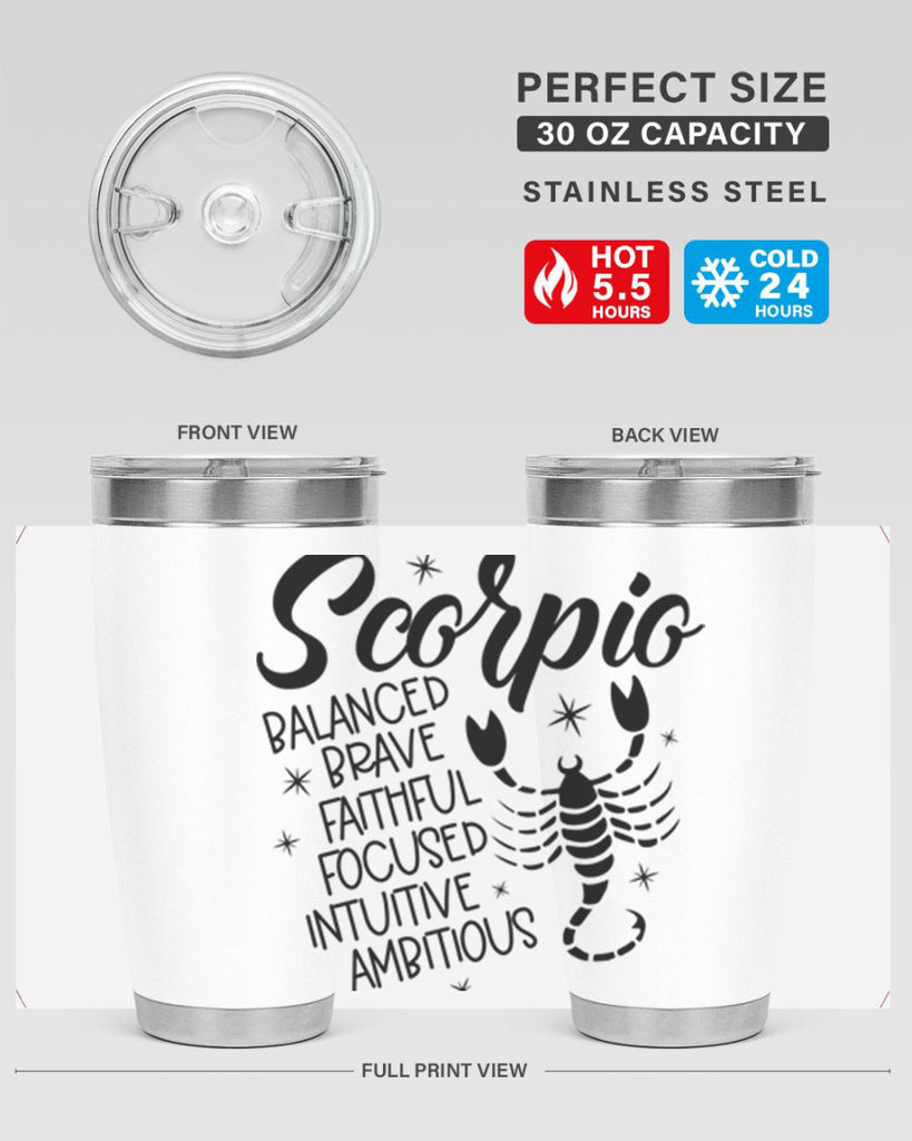 scorpio 436#- zodiac- Tumbler