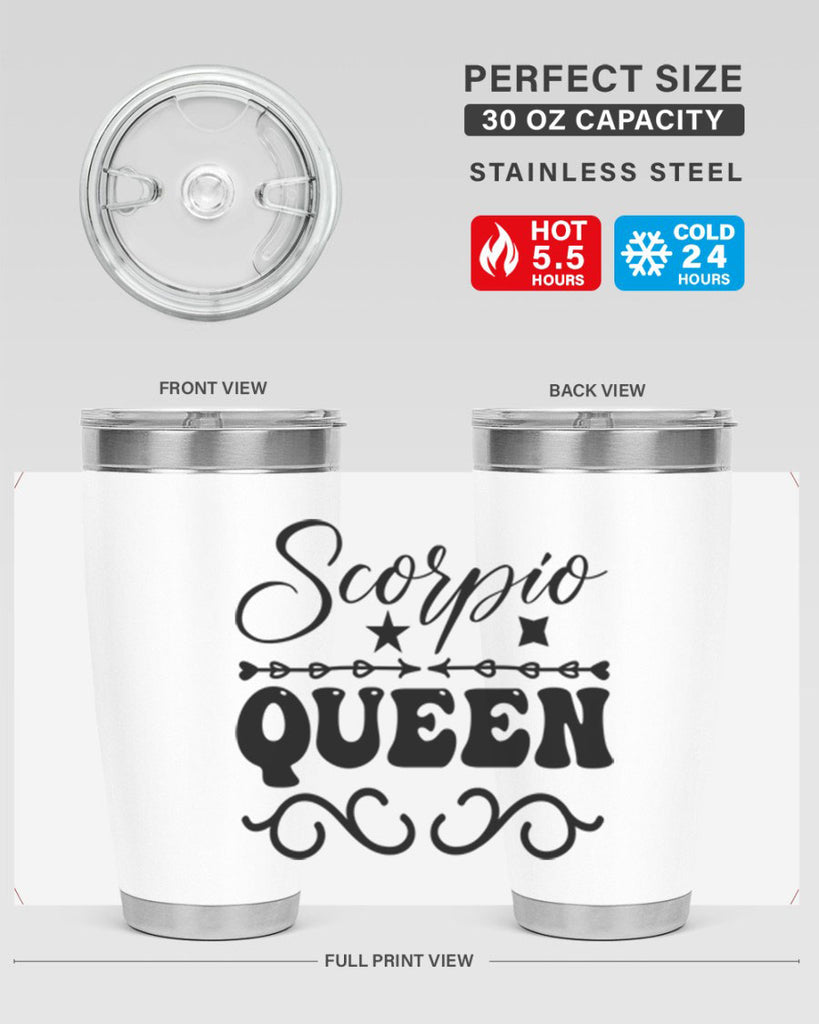 scorpio queen 447#- zodiac- Tumbler