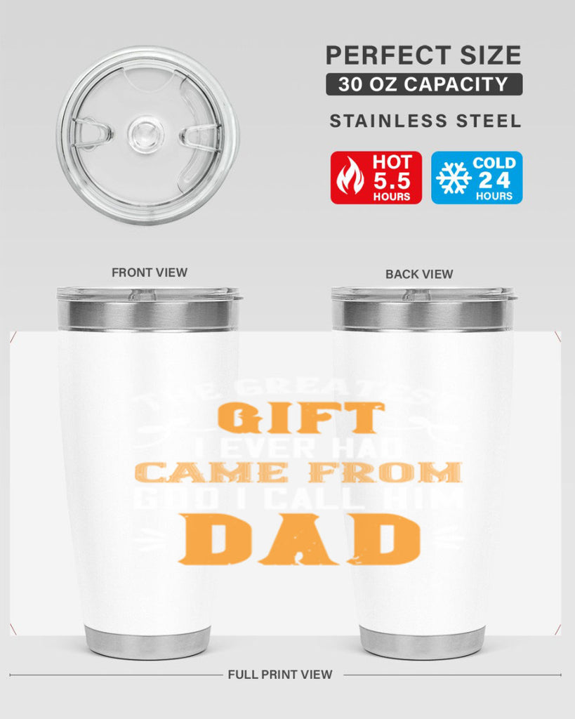 the gratest gift i ever had came from 6#- grandpa - papa- Tumbler