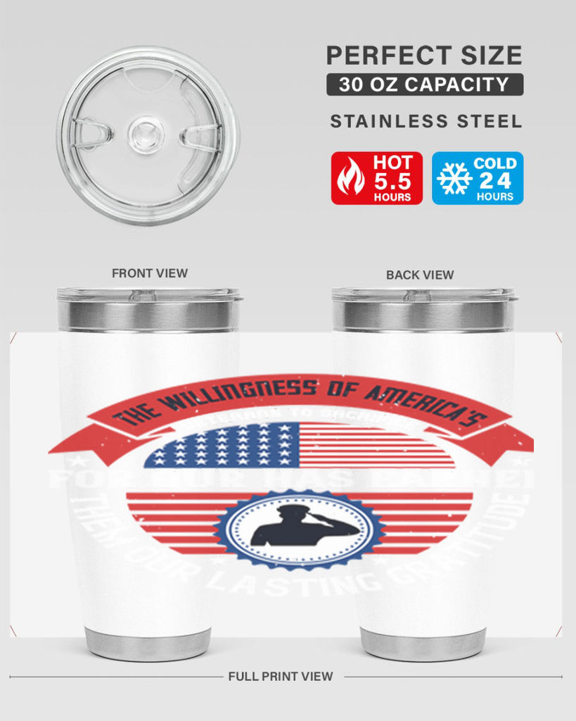 the willingness of americas 88#- Veterns Day- Tumbler