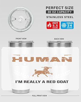 this is my human costume im really a red goat Style 1#- goat- Tumbler