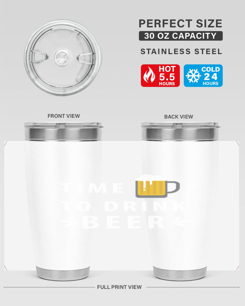 time to drink 7#- beer- Tumbler