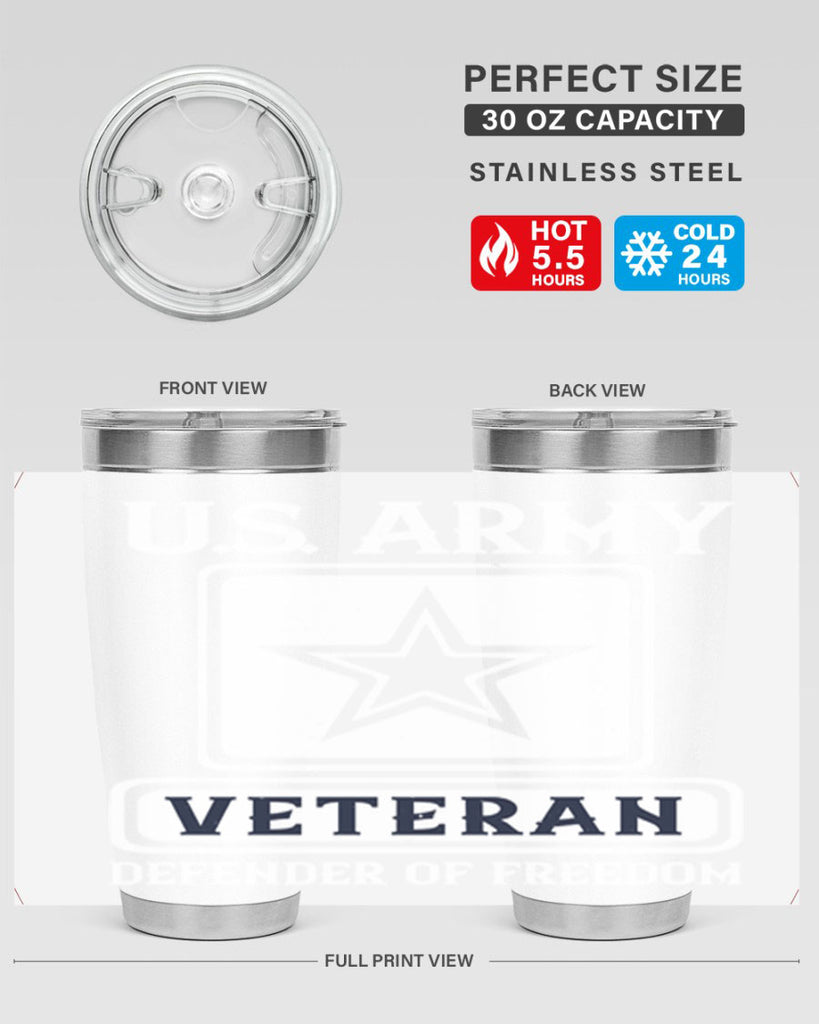 us army veteran defender of freedom 14#- Veterns Day- Tumbler