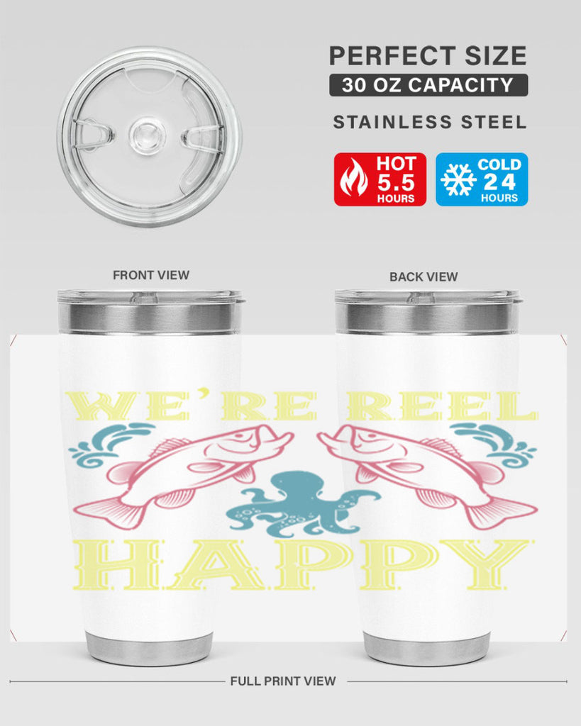 we’re reel happy 233#- fishing- Tumbler