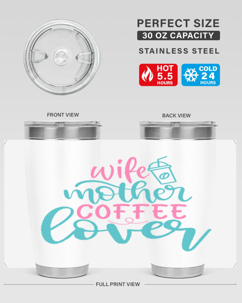 wife mother coffee lover 276#- coffee- Tumbler