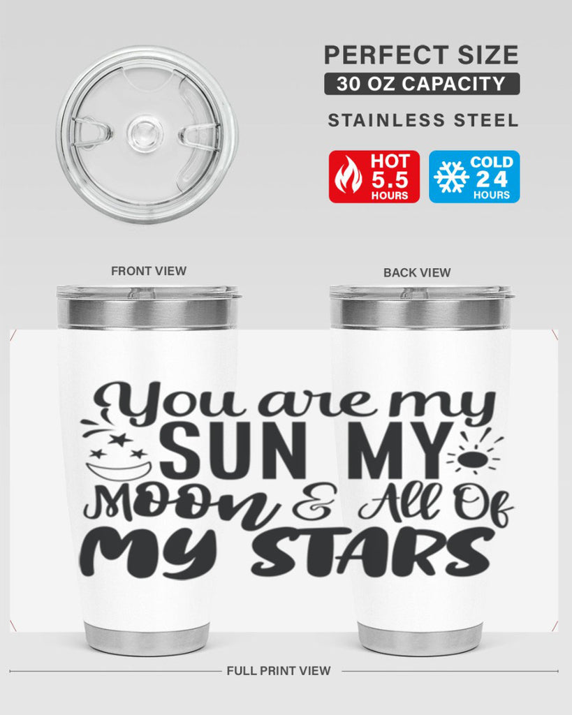 you are my sun my moon all of my stars 4#- family- Tumbler