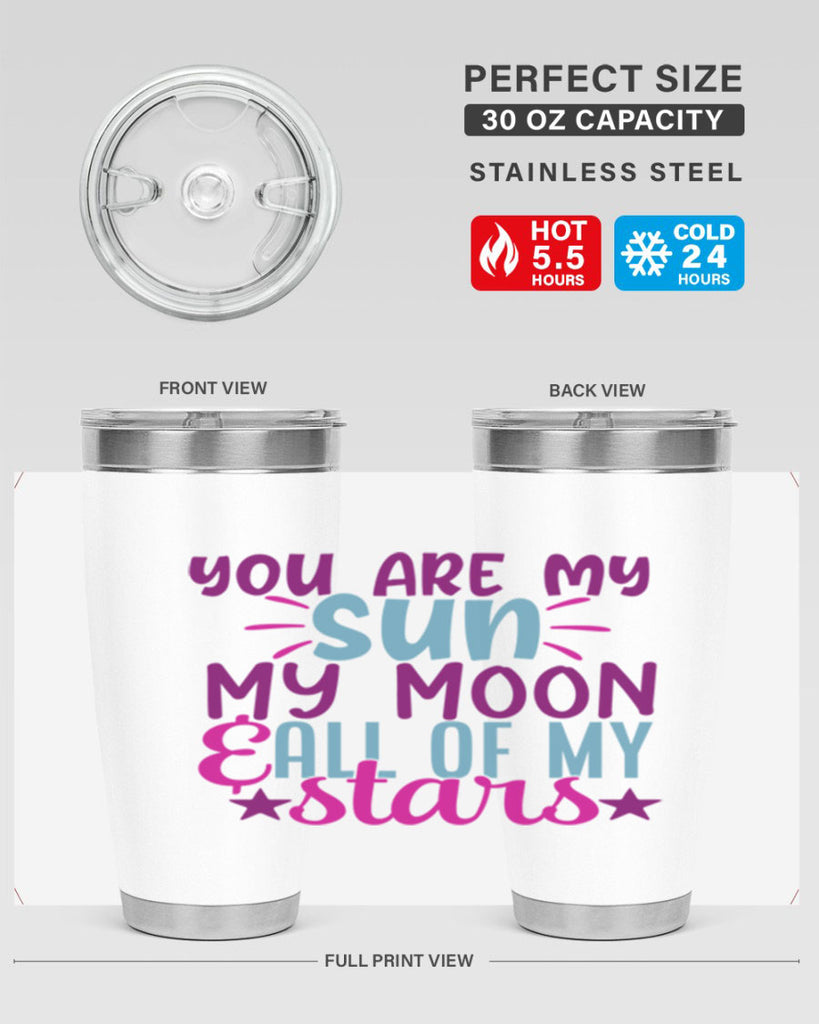 you are my sun my moon all of my stars 5#- family- Tumbler