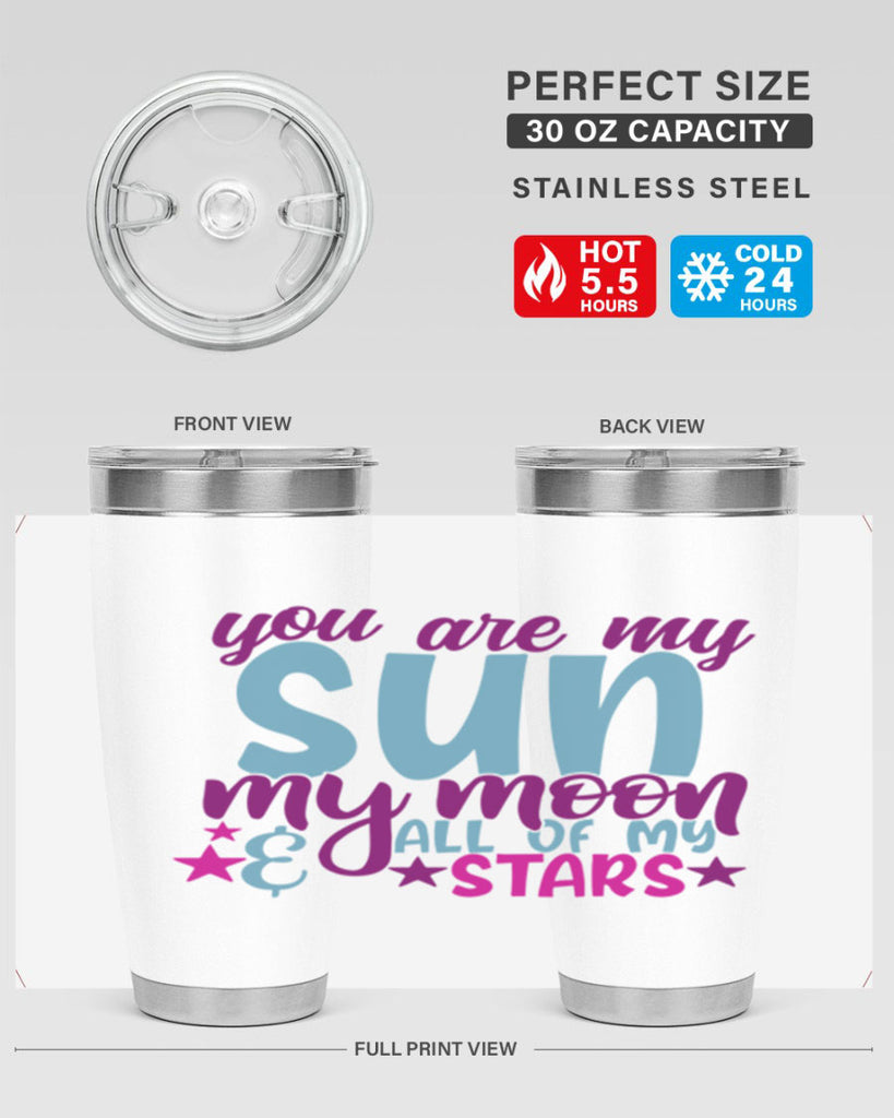 you are my sun my moon all of my stars 6#- family- Tumbler