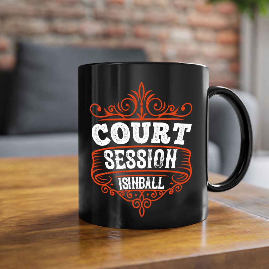 Court is in ball session 1350#- basketball-Mug / Coffee Cup