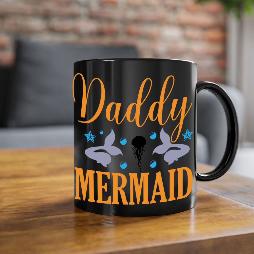 Daddy Mermaid Design 113#- mermaid-Mug / Coffee Cup