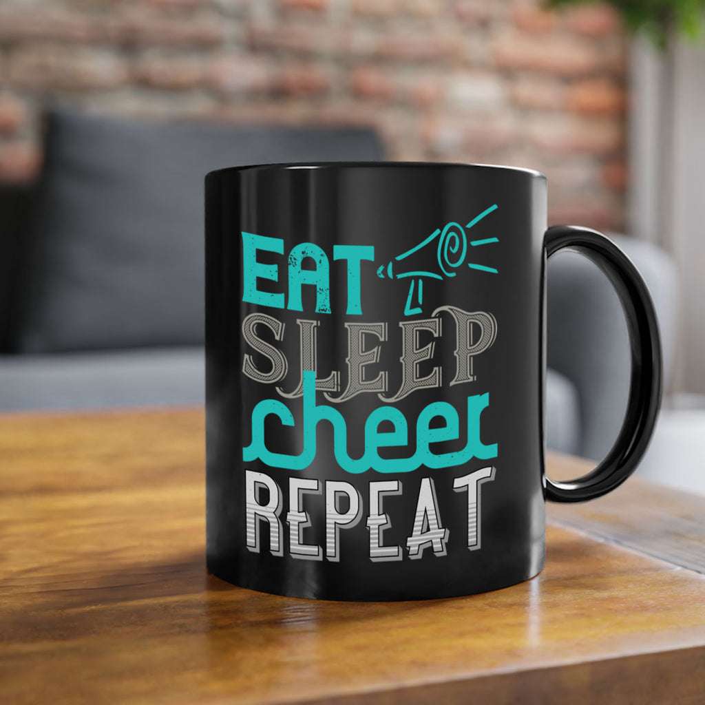 Eat sleep cheer reapet 1317#- football-Mug / Coffee Cup