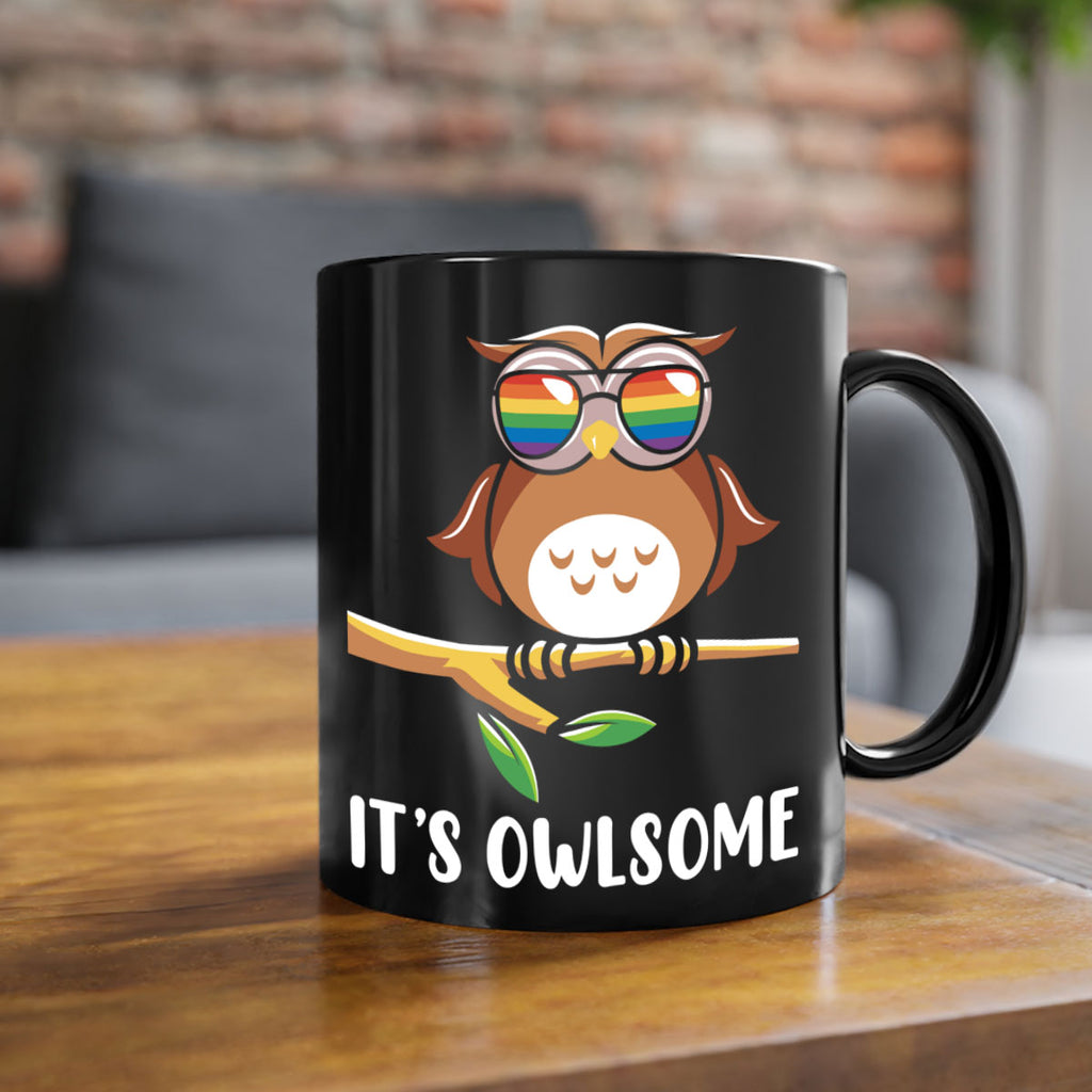 Funny Owl Gift Im Owlsome A TurtleRabbit 7#- owl-Mug / Coffee Cup