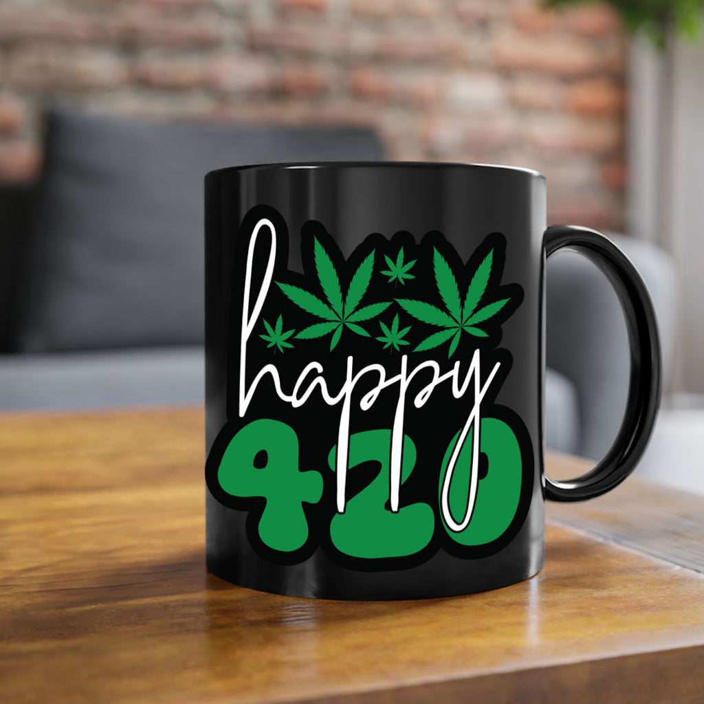 Happy 420 102#- marijuana-Mug / Coffee Cup