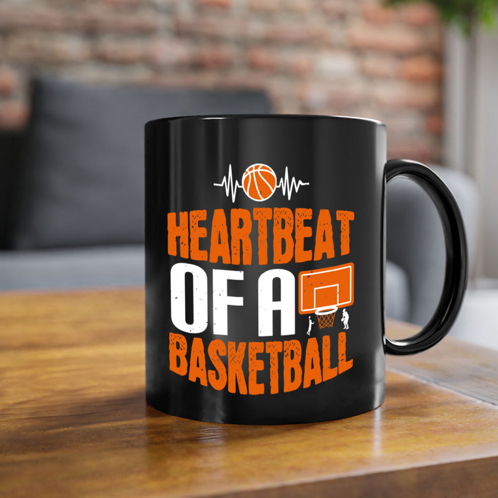 Heartbeat of a basketball 2299#- basketball-Mug / Coffee Cup