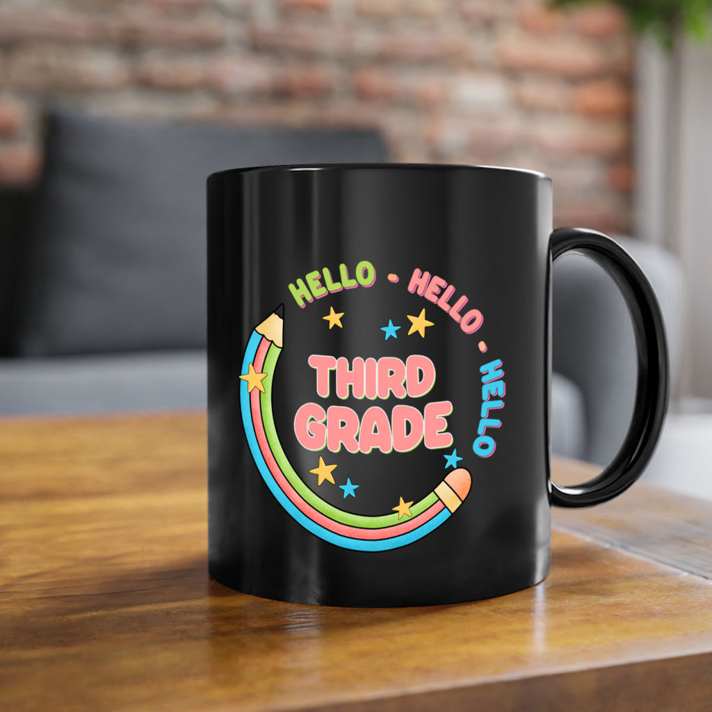 Hello 3rd Grade Pencil 10#- Third Grade-Mug / Coffee Cup
