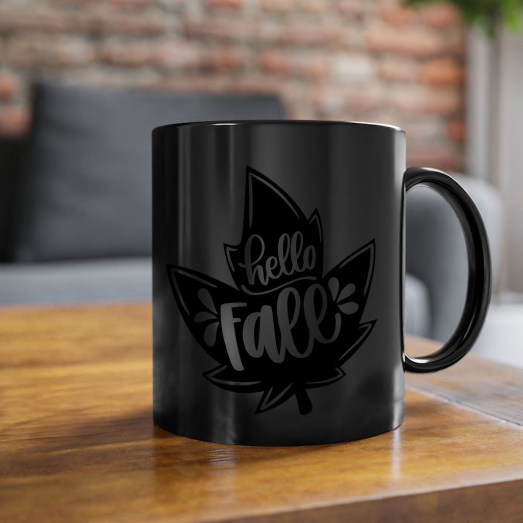Hello Fall 494#- fall-Mug / Coffee Cup