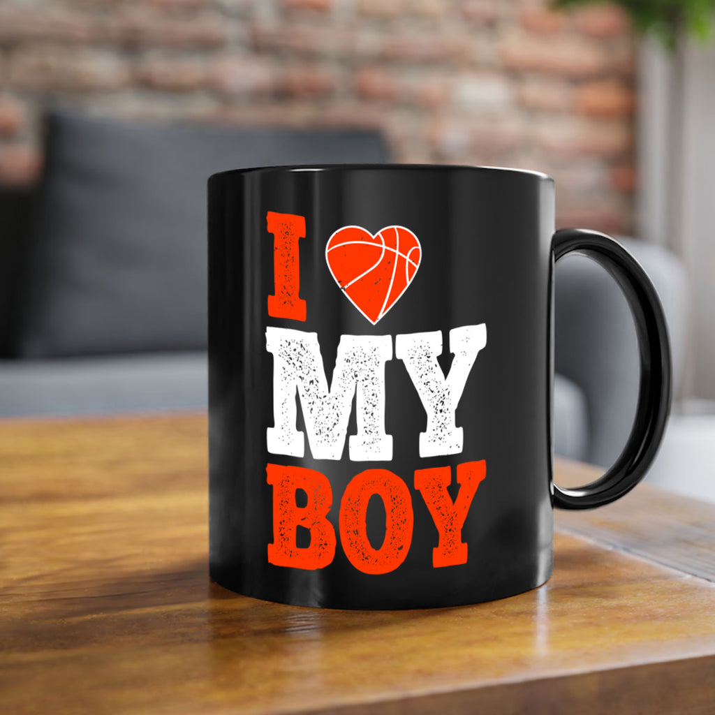 I love my boy 1108#- basketball-Mug / Coffee Cup