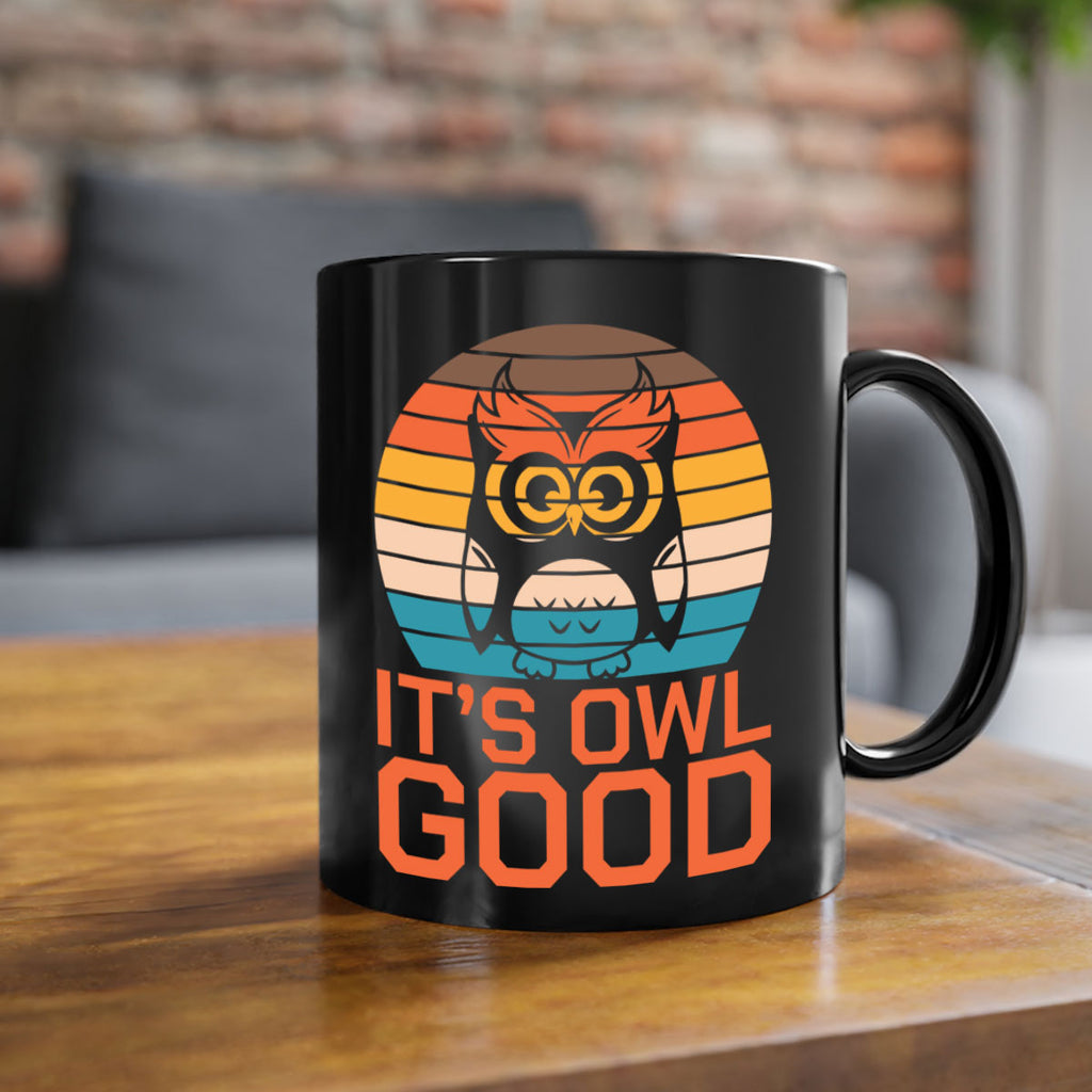 Its Owl Good Retro Owl A TurtleRabbit 10#- owl-Mug / Coffee Cup