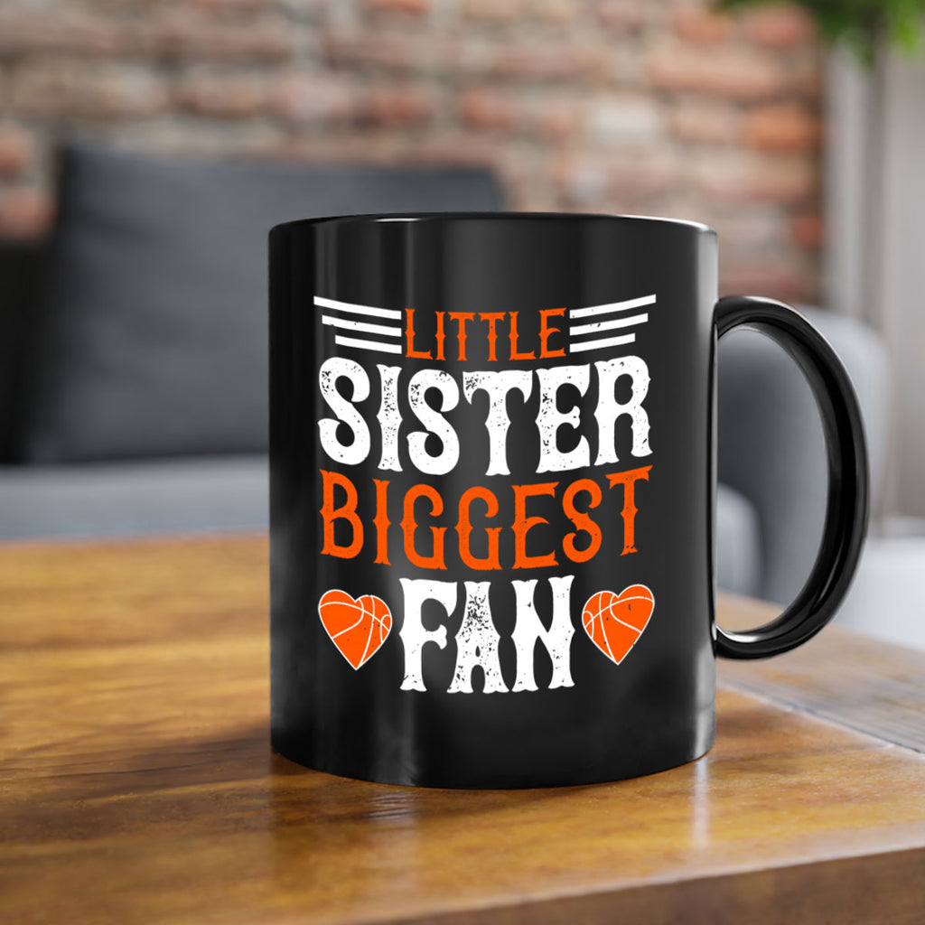 Little sister biggest fan 836#- basketball-Mug / Coffee Cup