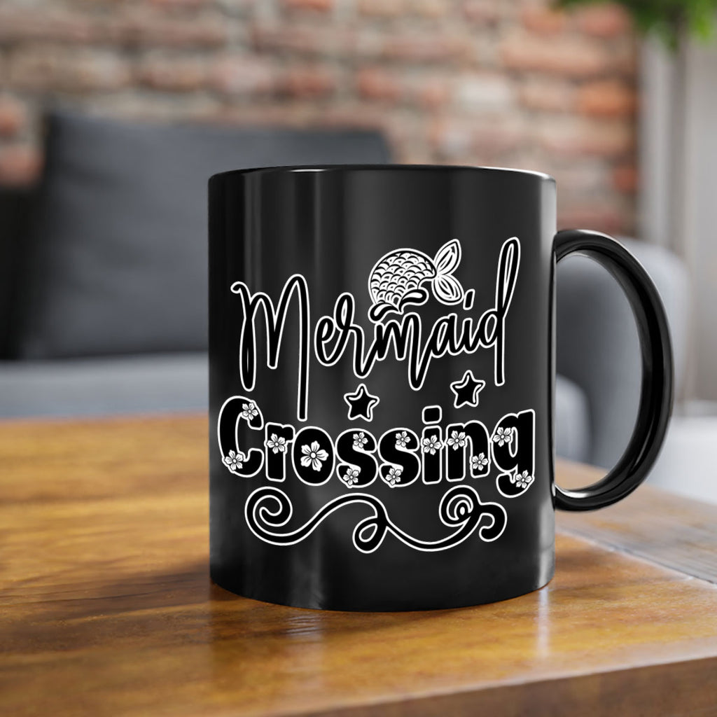 Mermaid Crossing 400#- mermaid-Mug / Coffee Cup