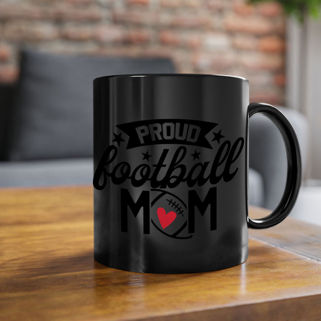 Proud football mom 563#- football-Mug / Coffee Cup