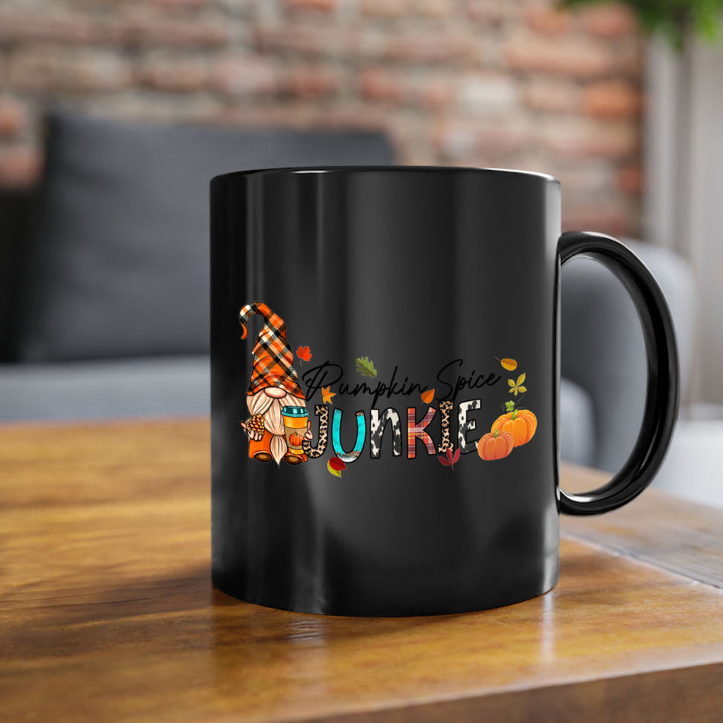 PumpkinSpiceJunkieFallGnome 567#- fall-Mug / Coffee Cup