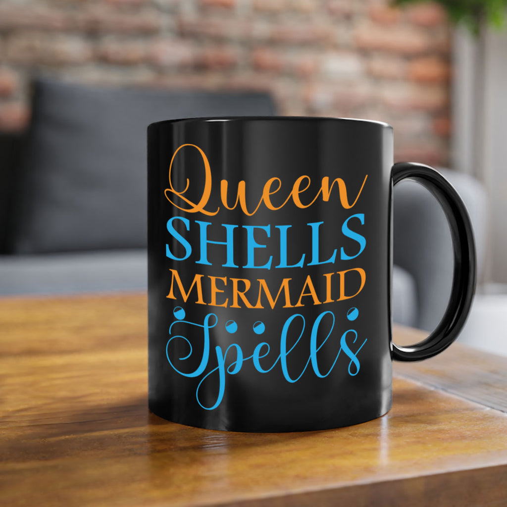 Queen Shells Mermaid Spells 546#- mermaid-Mug / Coffee Cup