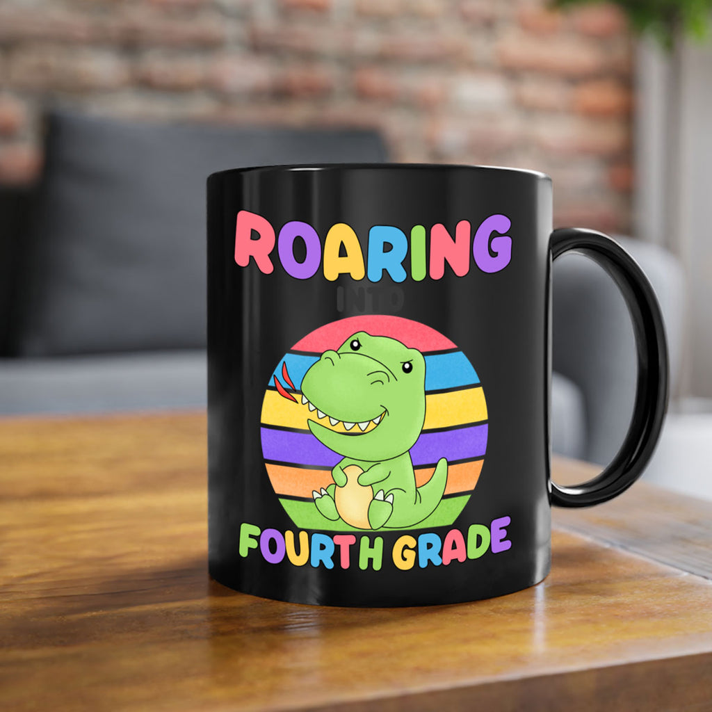 Roaring to 4th Grade Trex 24#- 4th grade-Mug / Coffee Cup
