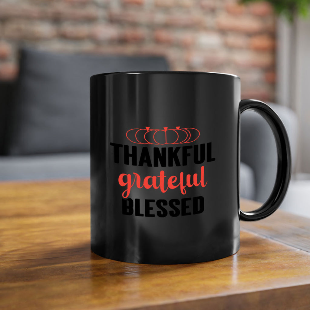 Thankful grateful blessed 603#- fall-Mug / Coffee Cup