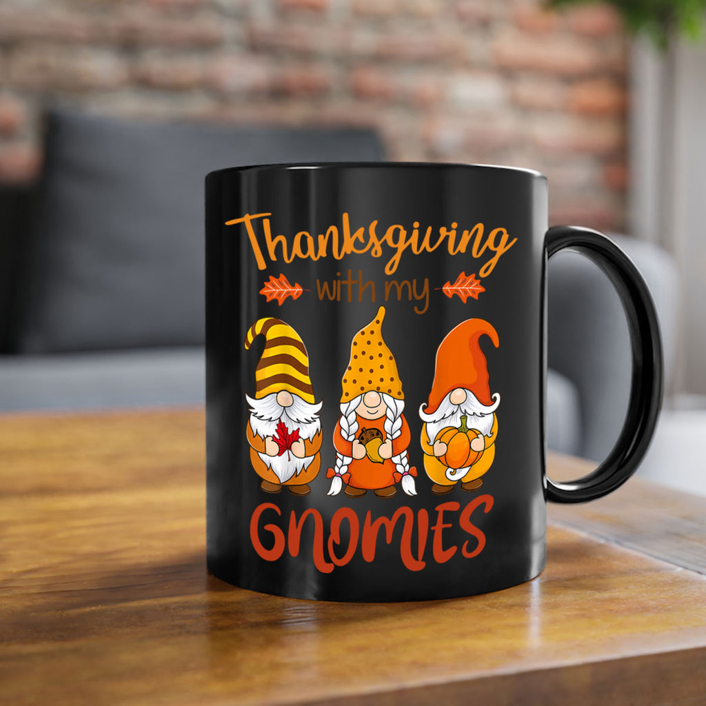 ThanksgivingWithGnomiesFall 610#- fall-Mug / Coffee Cup