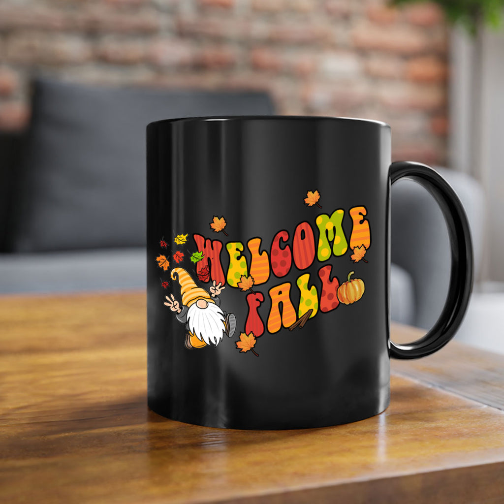 WelcomeFallGnome 637#- fall-Mug / Coffee Cup