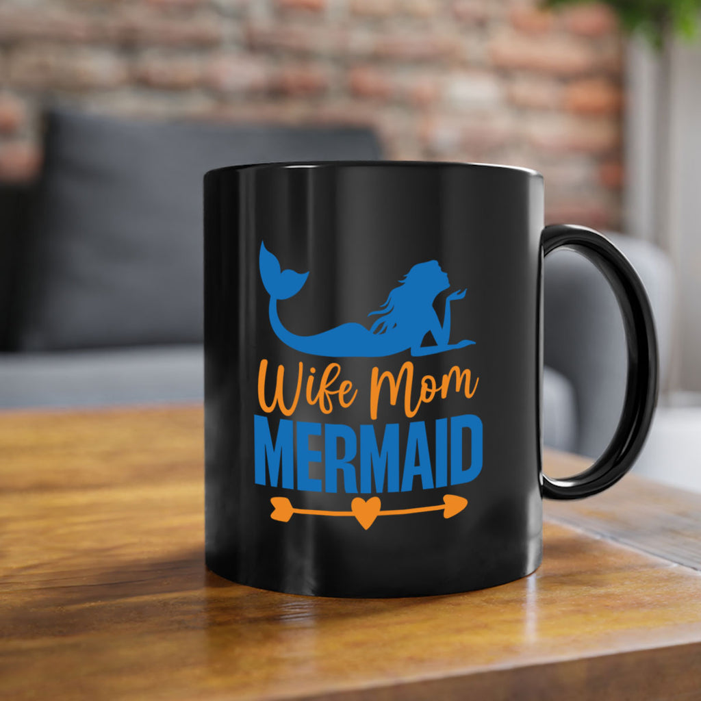 Wife Mom Mermaid 673#- mermaid-Mug / Coffee Cup