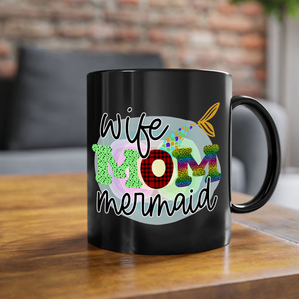 Wife Mom Mermaid 674#- mermaid-Mug / Coffee Cup
