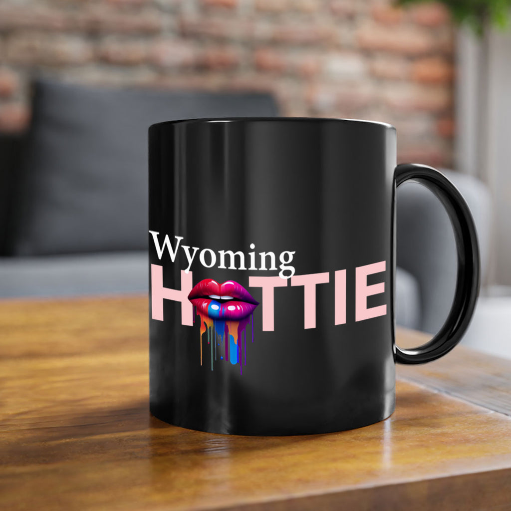 Wyoming Hottie with dripping lips 124#- Hottie Collection-Mug / Coffee Cup