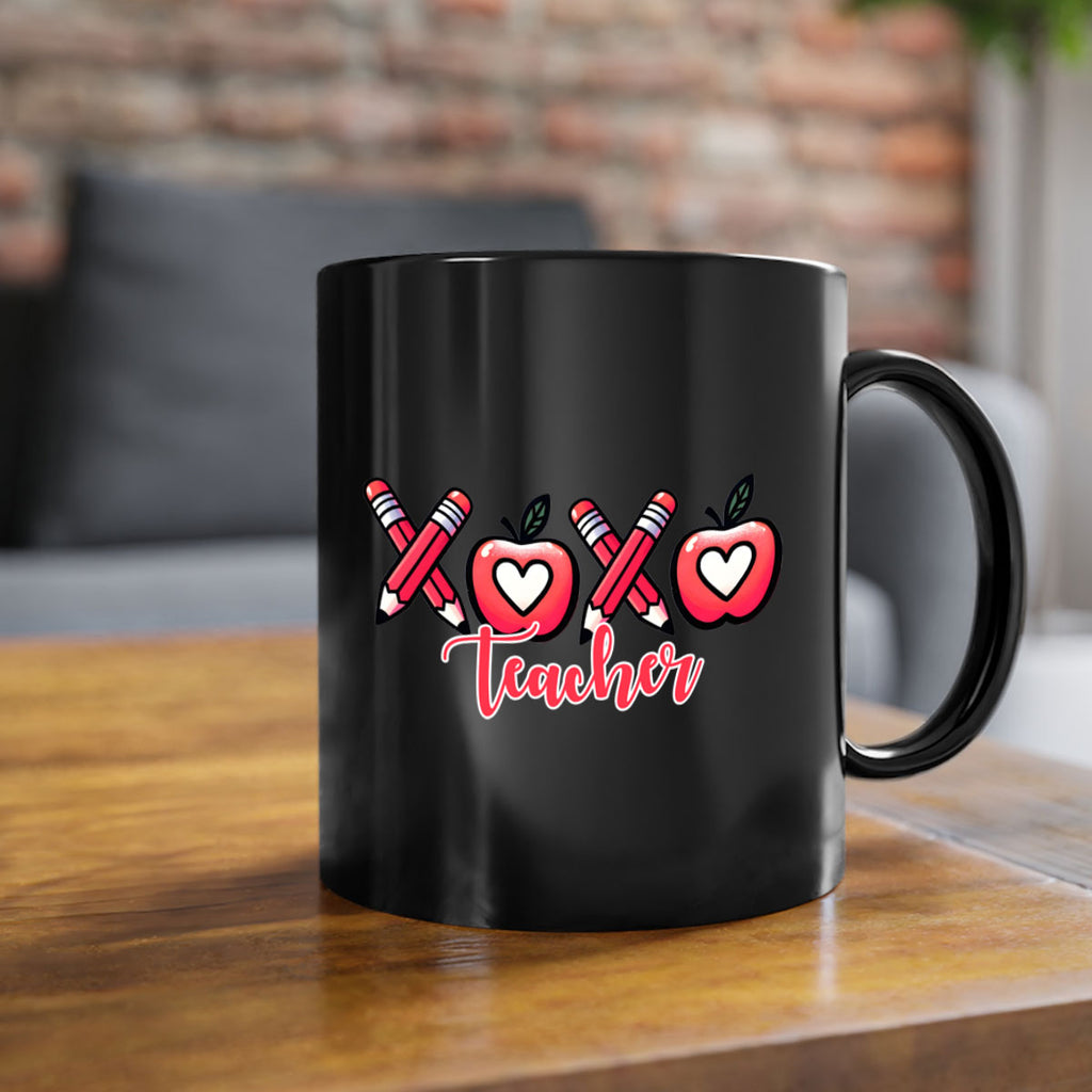 XOXO Teacher Apple Valentine 20#- teacher-Mug / Coffee Cup