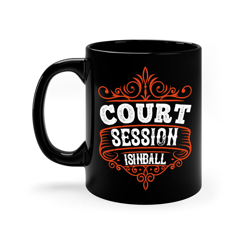 Court is in ball session 1569#- basketball-Mug / Coffee Cup