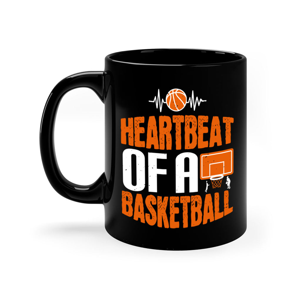 Heartbeat of a basketball 2299#- basketball-Mug / Coffee Cup