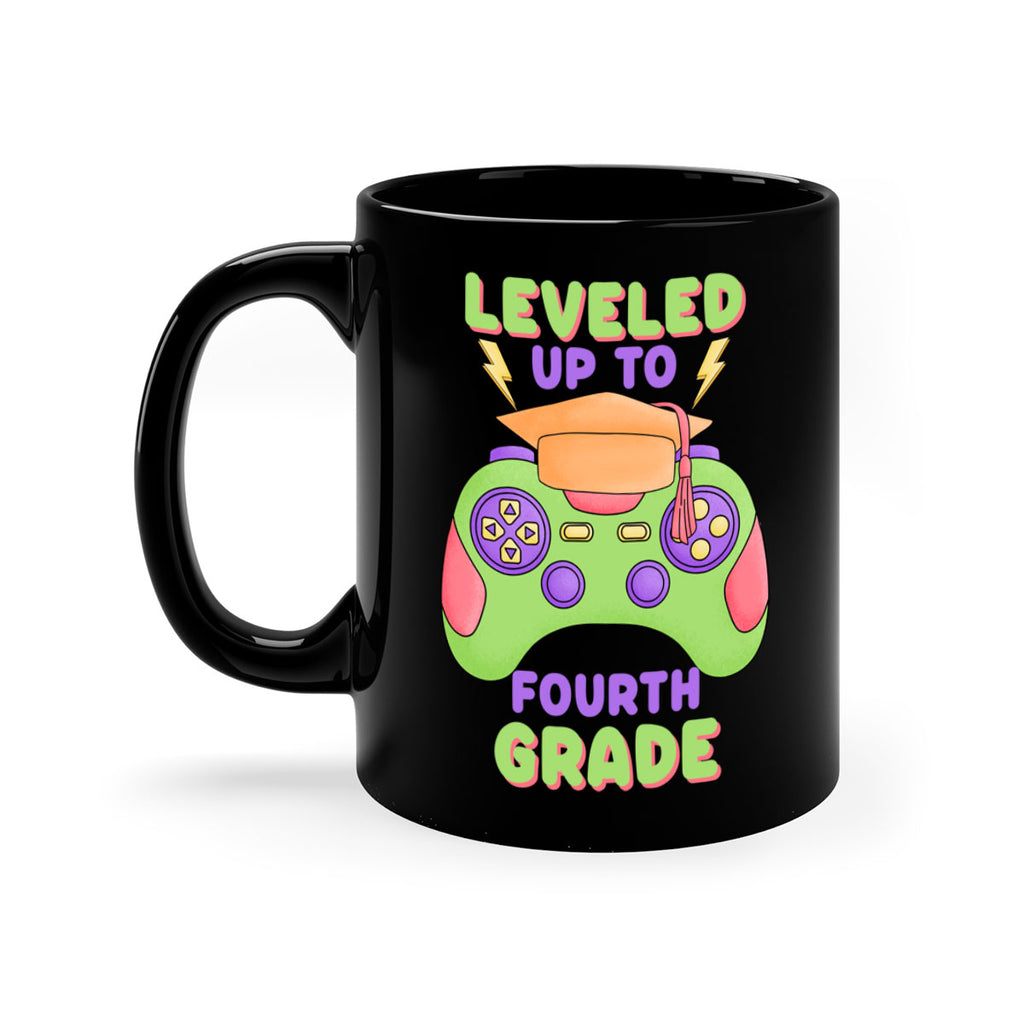 Leveled up to 4th Grade 16#- 4th grade-Mug / Coffee Cup