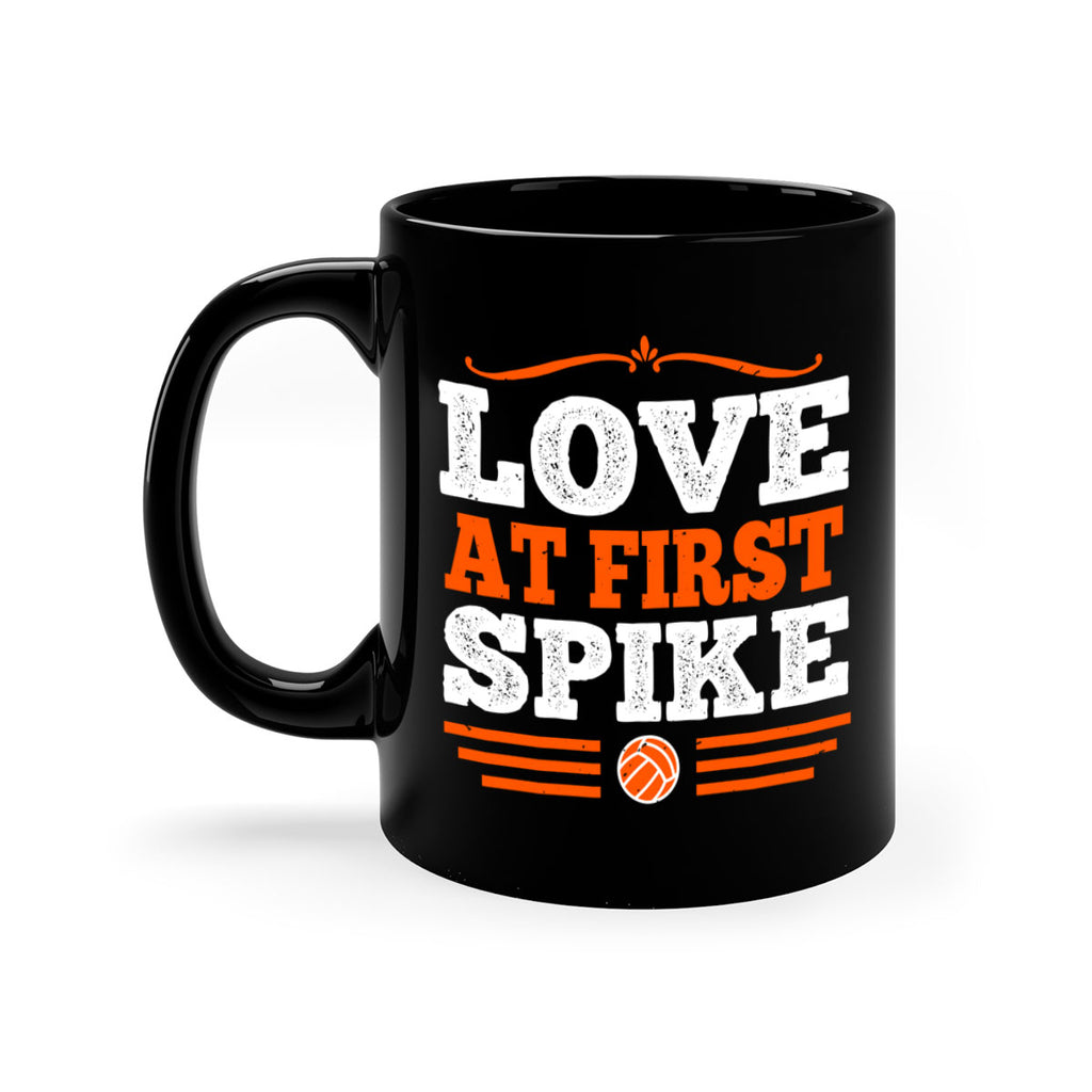 Love at first spike 735#- basketball-Mug / Coffee Cup