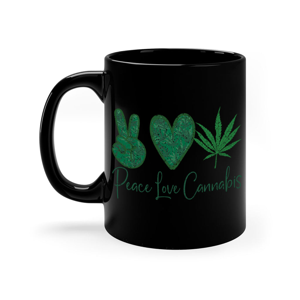Peace Love Cannabis Sublimation 217#- marijuana-Mug / Coffee Cup