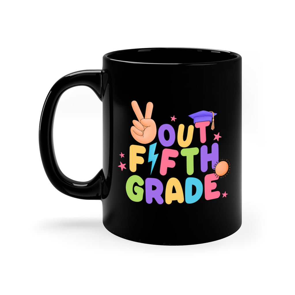 Peace Out 5th Grade Peace 20#- 5th grade-Mug / Coffee Cup